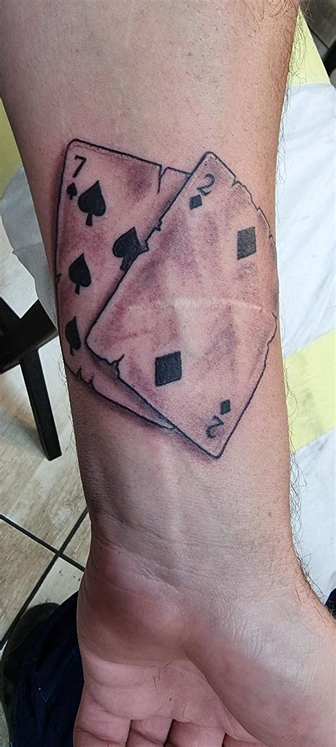 7 2 playing card tattoo.